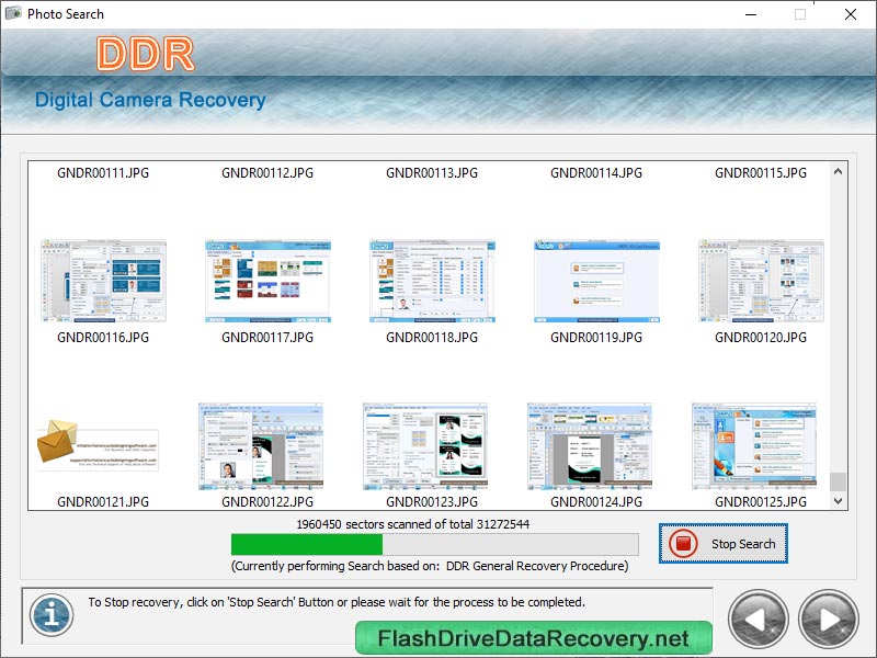 Screenshot of Digital Camera Data Recovery Software 6.3.2.3