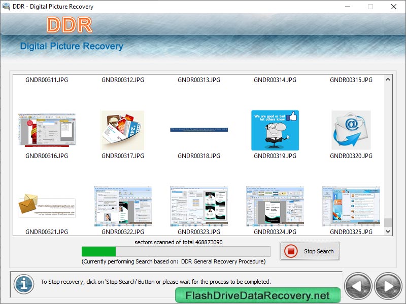 Screenshot of Photos Recovery Utility